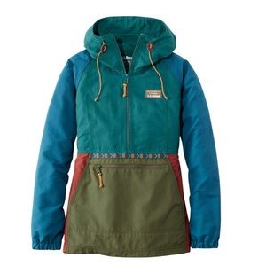 L.L Bean (LIKE NEW) Women's Mountain Classic Anorak, Multi-Color XS
